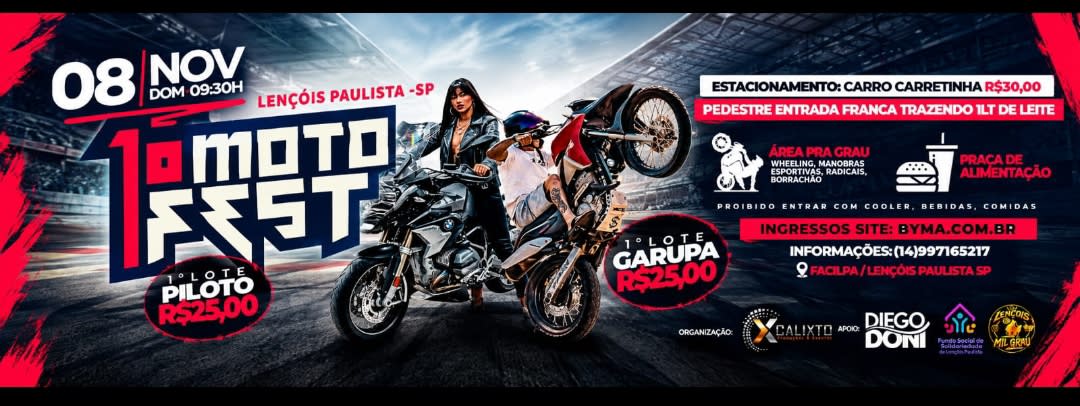 Moto Fest Lençóis Paulista SP 