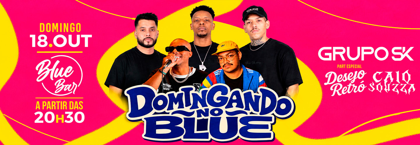 Domingando no Blue | Grupo Sk - Grupo Desejo Retrô - Dj Caio Souzza