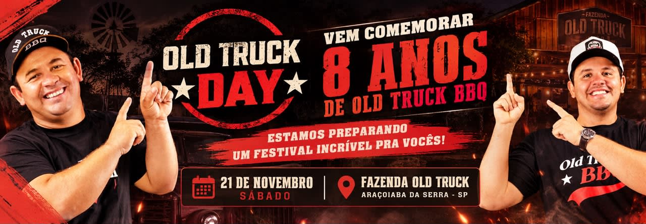 Old Truck Day 2026 - 8 Anos de Old Truck BBQ