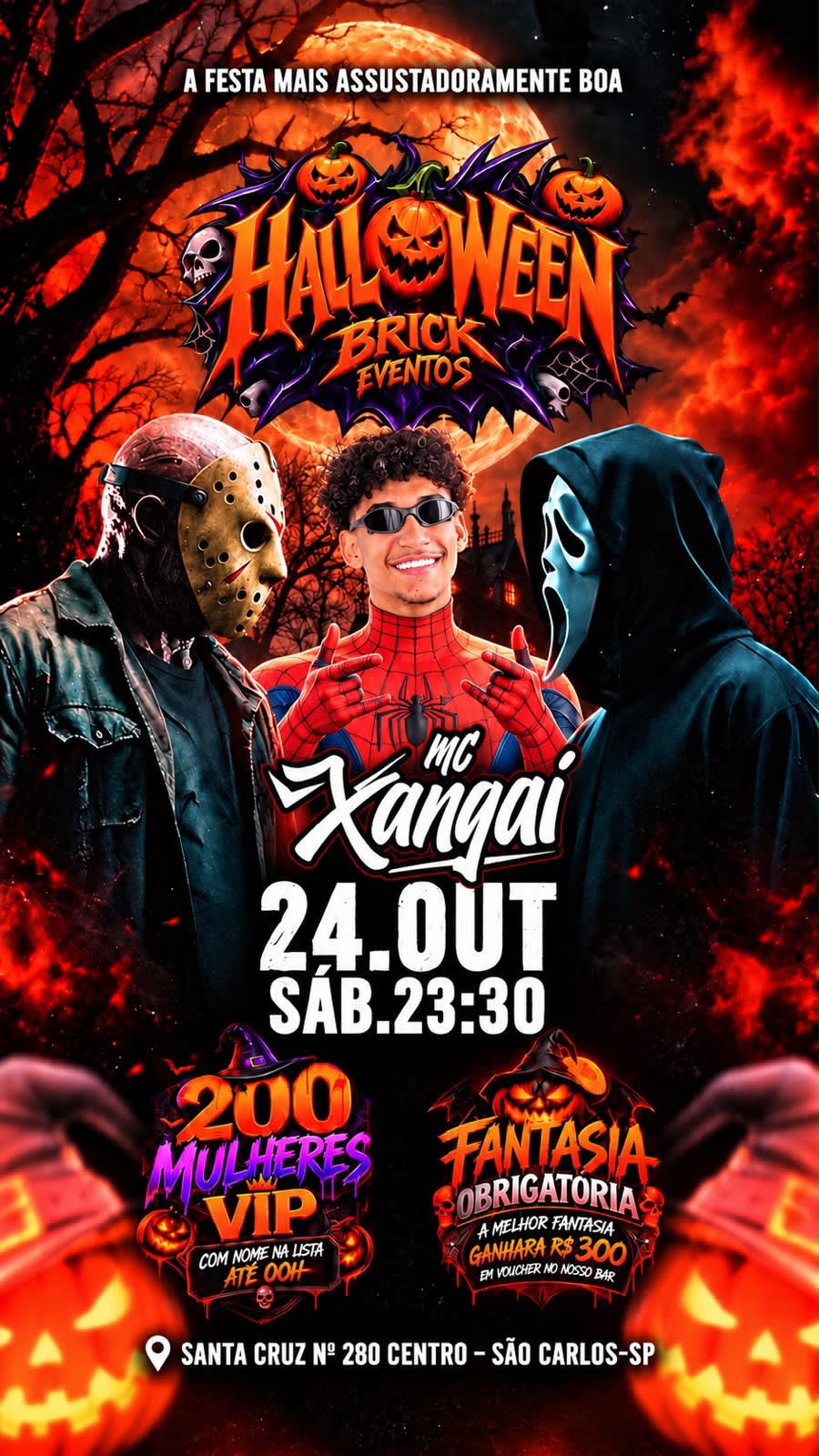 Halloween na BRick - Xangai e convidados