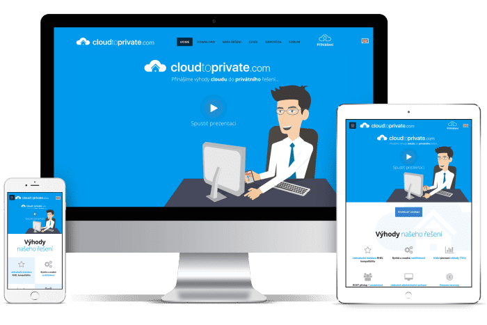 Frontend kódování pro Cloud to private