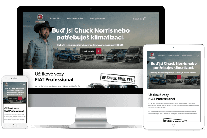 Frontend kódování pro Fiat Professional