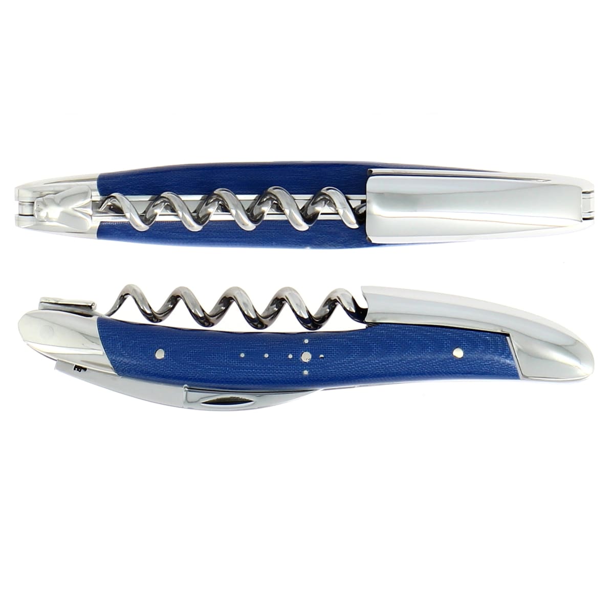 Forge de Laguiole Corkscrew - Compressed Fabric Handle, Blue
