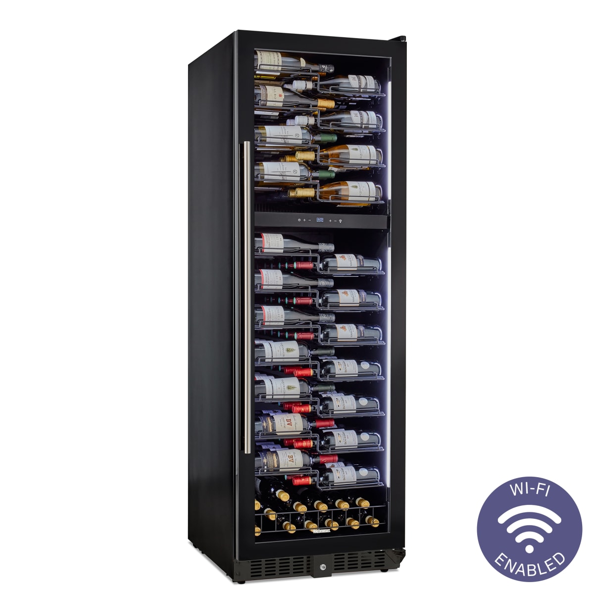 Wine Enthusiast VinoView L 145 Smart Wi-Fi Dual Zone Wine Cellar