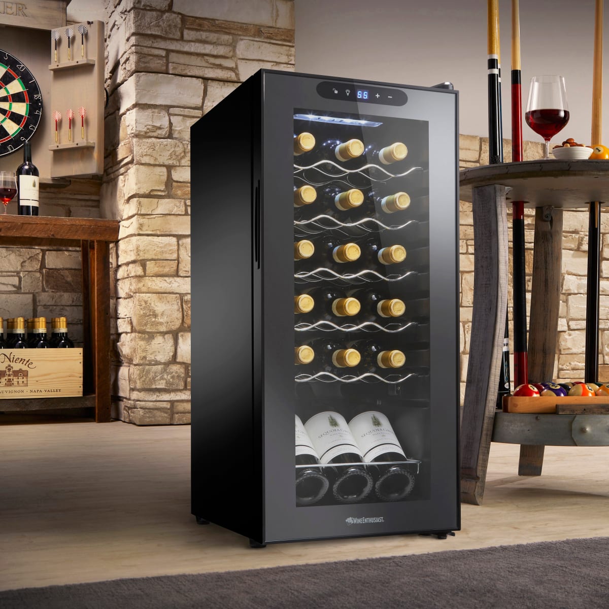 Wine Enthusiast 18-Bottle Compressor Wine Cooler