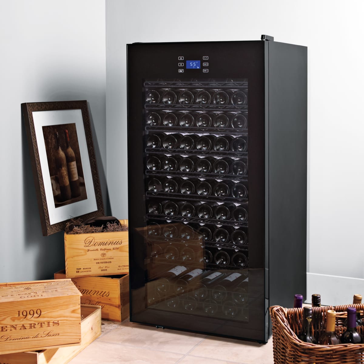 Wine Enthusiast Classic 92-bottle Single-Zone Free-Standing Wine