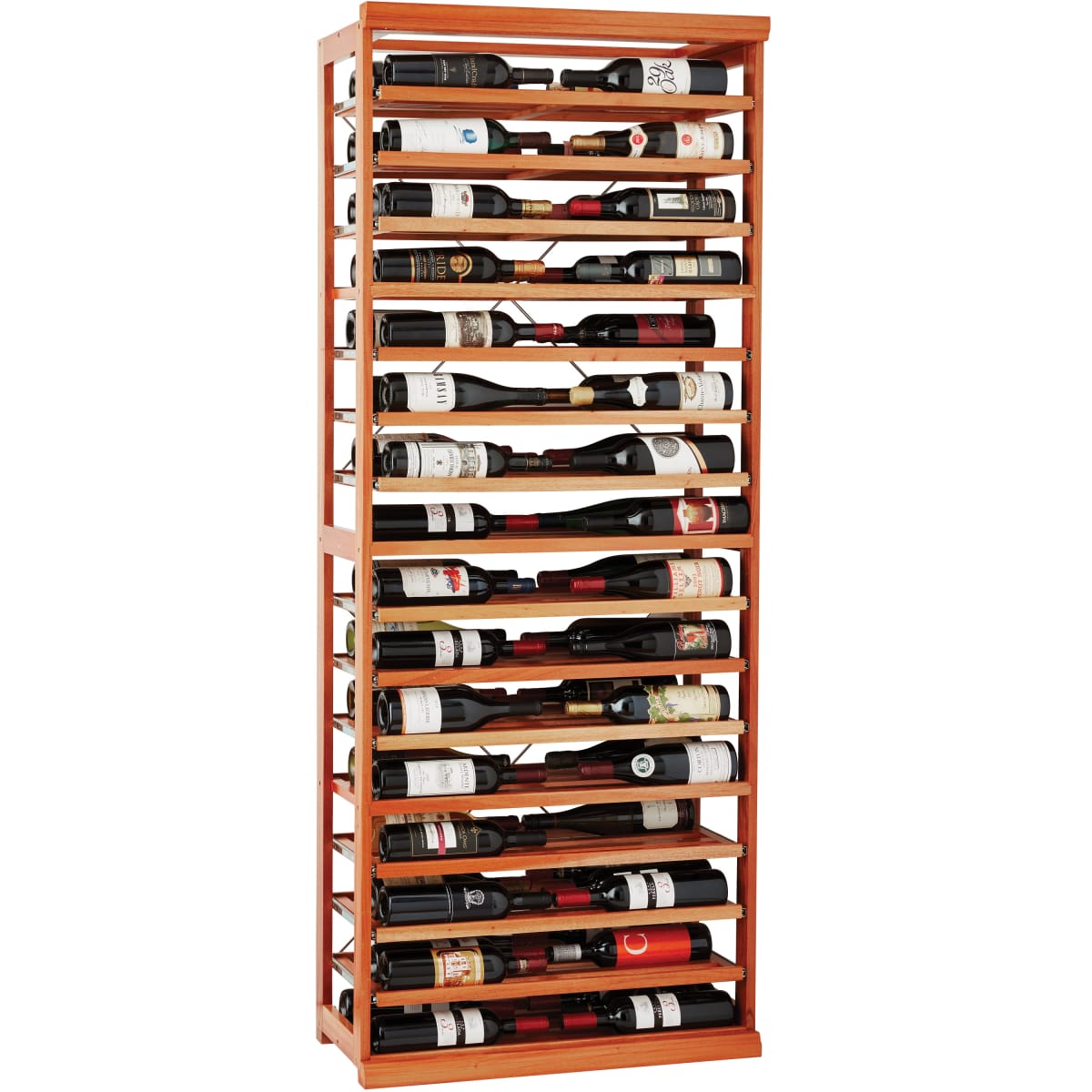 N'FINITY Label-View Wine Rack Kit with Rolling Shelves