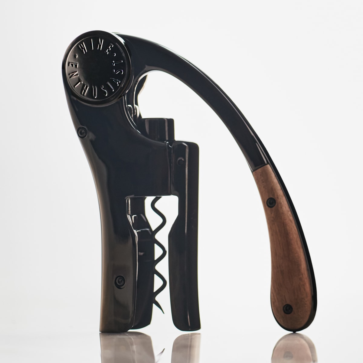 Wine Enthusiast x L'Atelier du Vin Glossy Black and Wood Oeno
