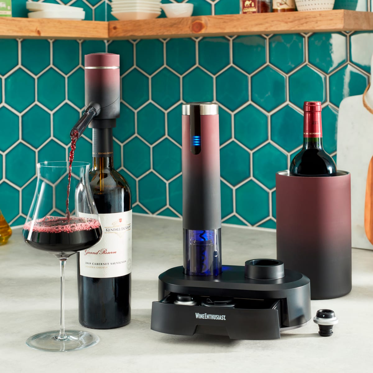 自動 ワイン システム エレクトリックブルー オメガデザイナーシリーズ Electric Blue Omega Designer Series All-In-One Wine System (7
