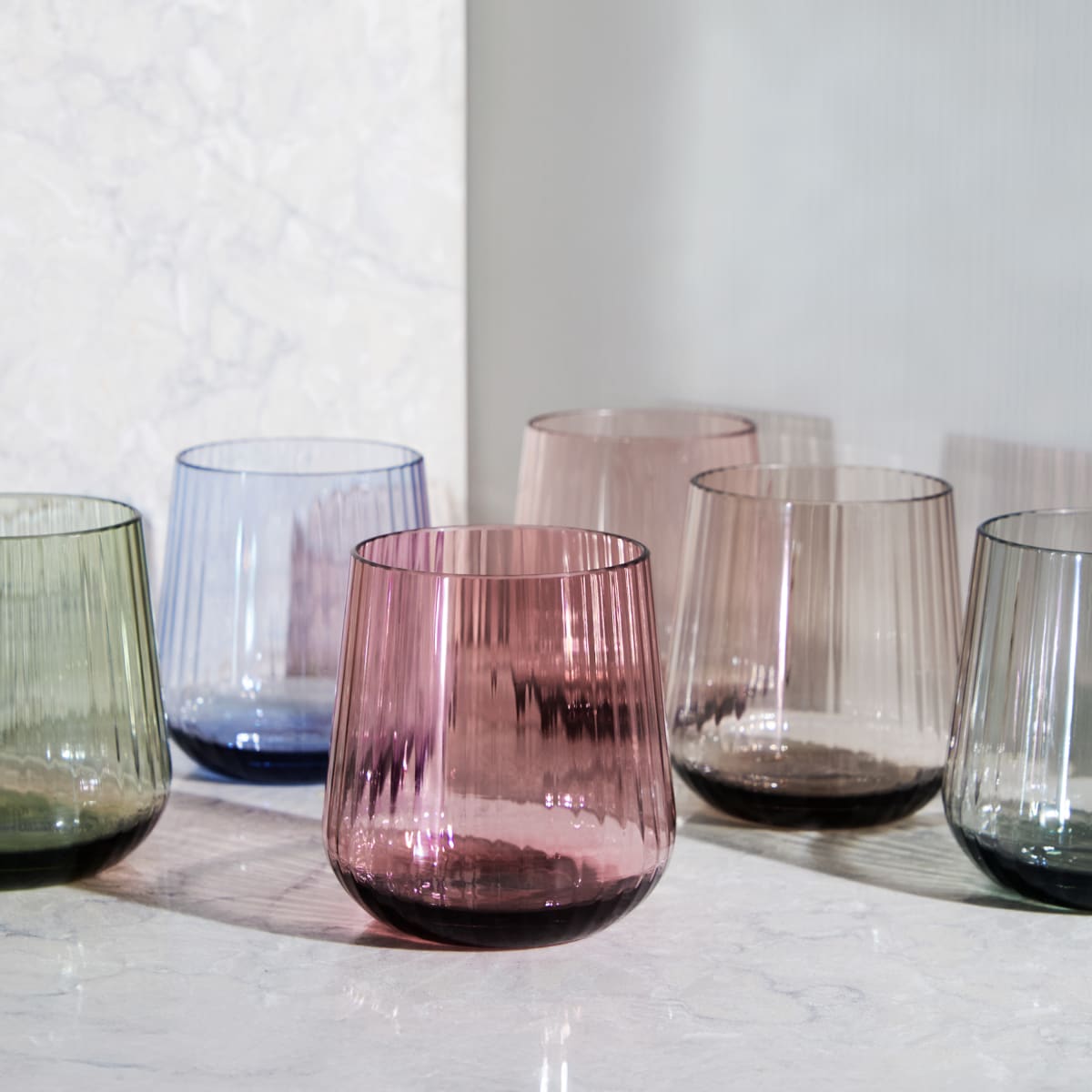 Wine Enthusiast Lustre Colored Wine&nbsp;Glasses