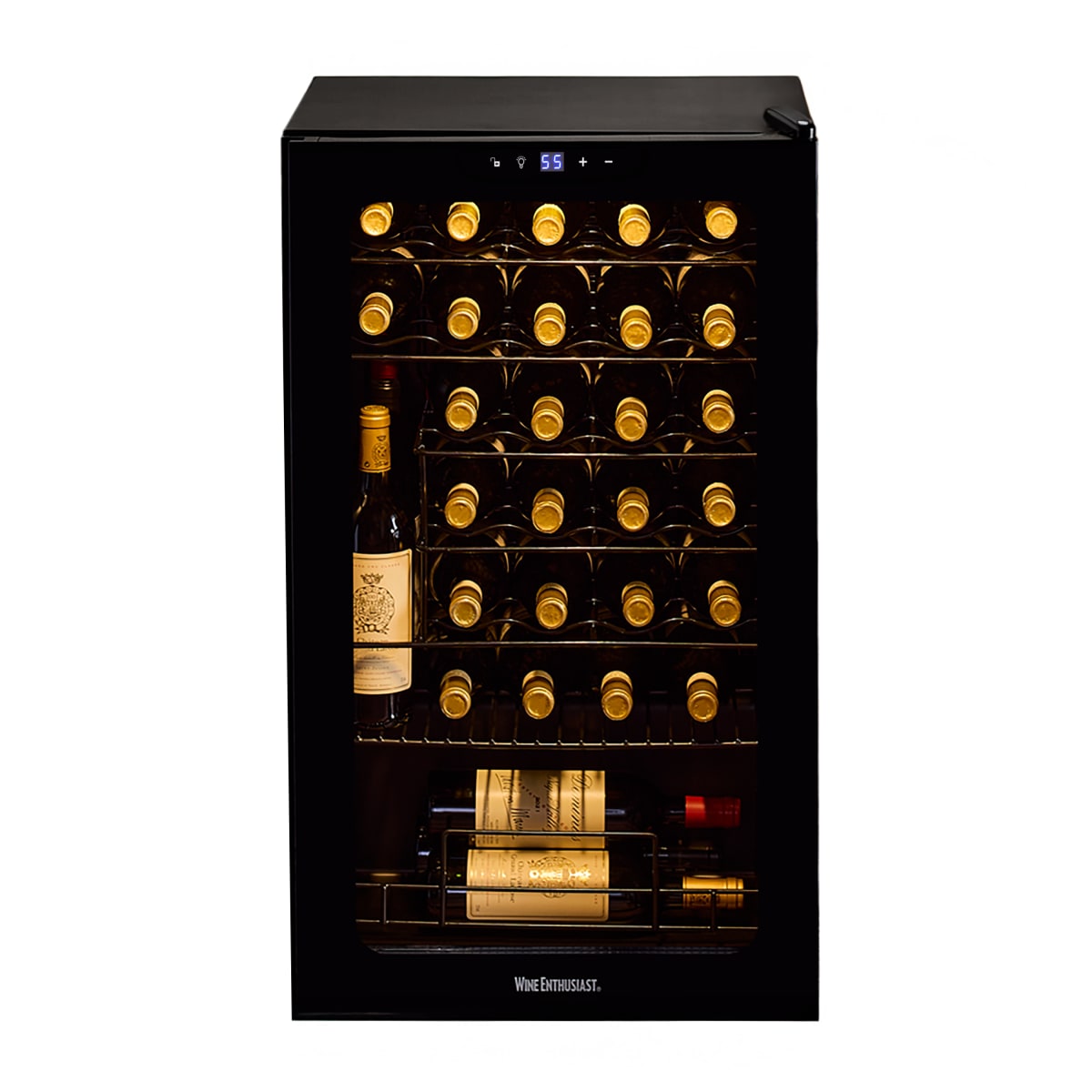 Image of 33-Bottle Signature Wine Refrigerator with Upright Bottle Storage by Wine Enthusiast