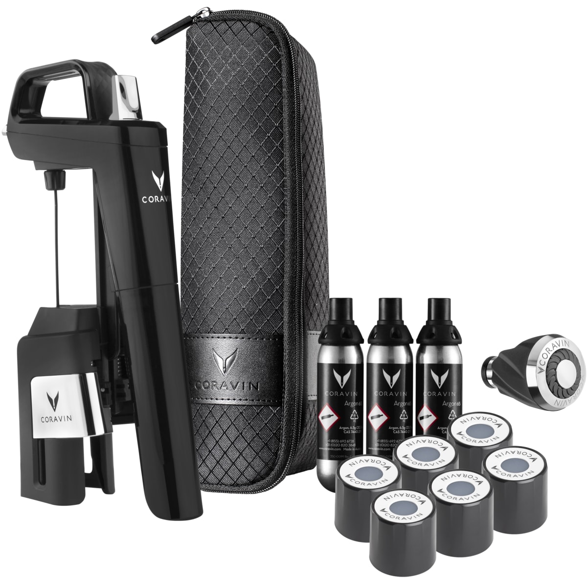 Image of Coravin Timeless Model Six+ Wine Preservation System- Piano Black
