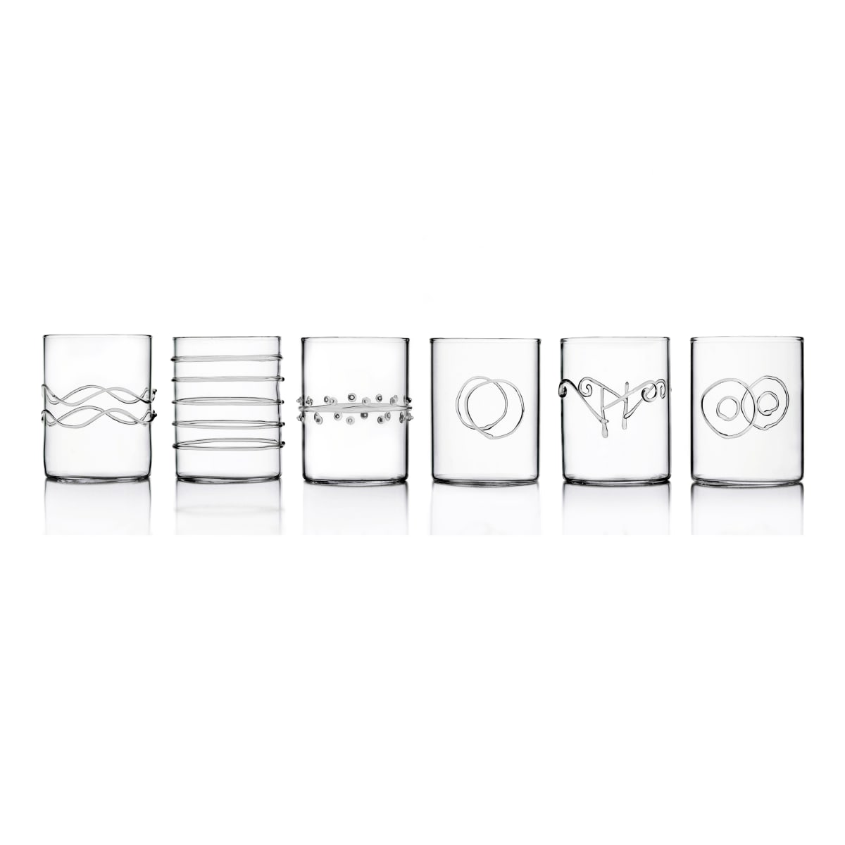 Image of Ichendorf Deco Clear Water Tumblers (Set of 6)