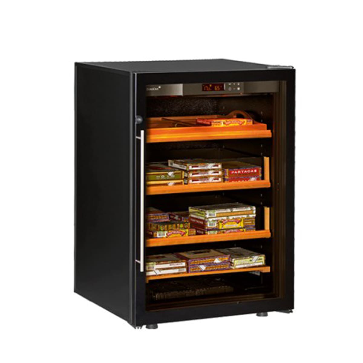 Image of EuroCave Wine Cellar Cigar Humidor (Black - Glass Door) Image of EuroCave Wine Cellar Cigar Humidor (Black - Glass Door)