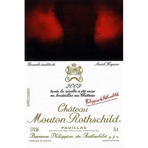 Chateau Mouton Rothschild 2009 Pauillac, Premier Grand Cru