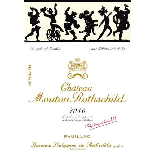 Chateau Mouton Rothschild 2016 Pauillac, Premier Grand Cru