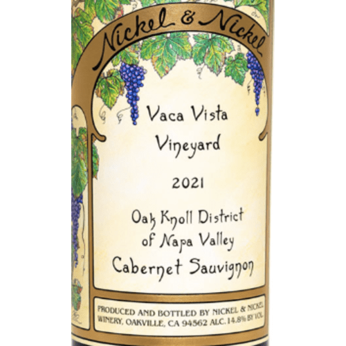 Nickel & Nickel 2021 Vaca Vista Vineyard Cabernet Sauvignon, Oak