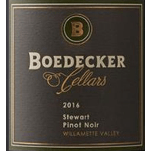 Boedecker 2016 Pinot Noir, Stewart, Willamette Valley