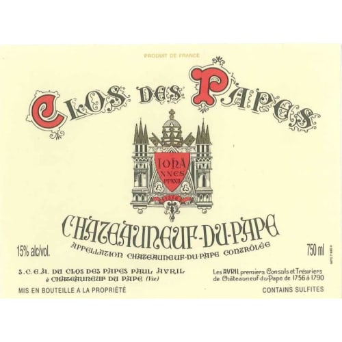 Clos des Papes 2020 Chateauneuf du Pape