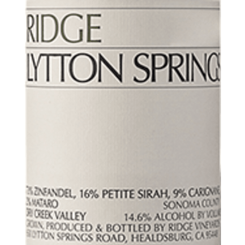 Ridge Vineyards 2023 Lytton Springs Zinfandel, Dry Creek Valley