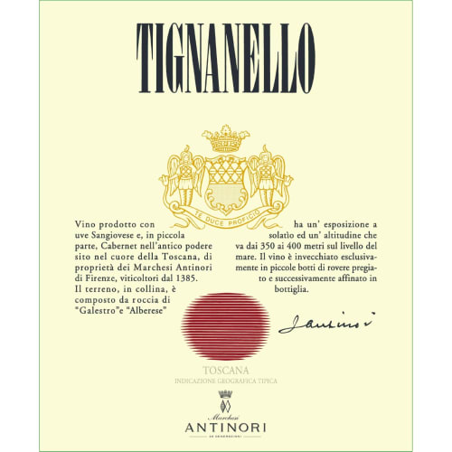 Tignanello 2019 Toscana IGT Marchesi Antinori
