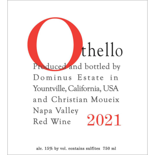 オテロ　Othello 2020 Napa Valley 赤ワイン 750ml 今日のワイン】年末に開けるご褒美ナパワイン「オテロ