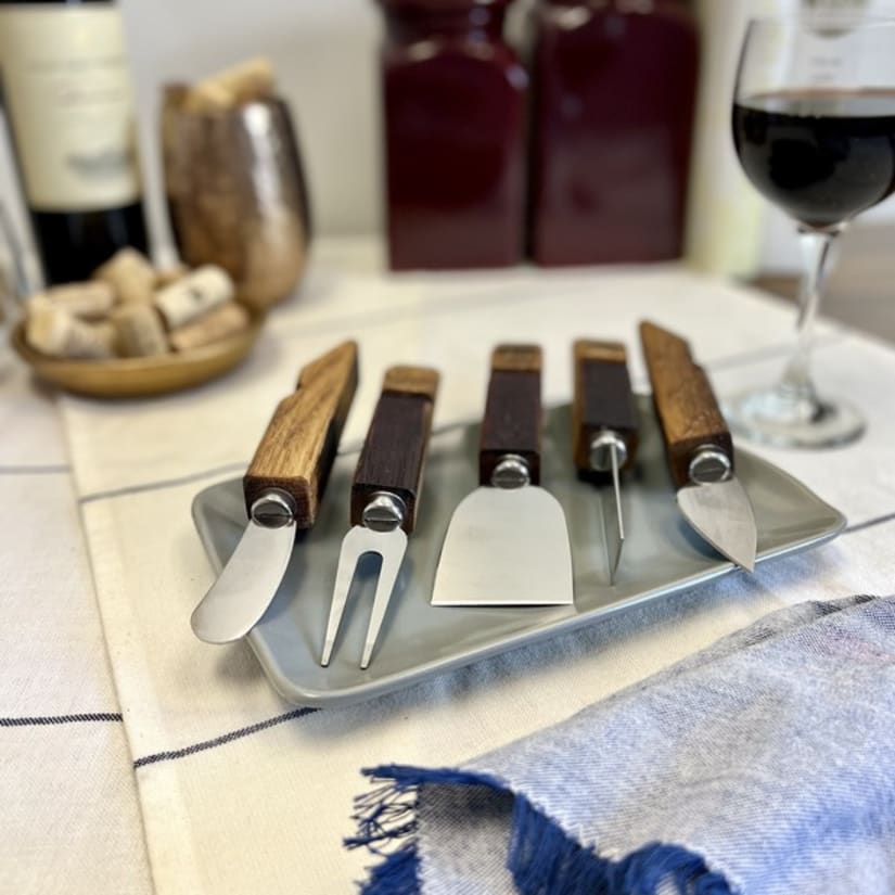 Wine Enthusiast Reclaimed Wine Barrel Cheese Knife