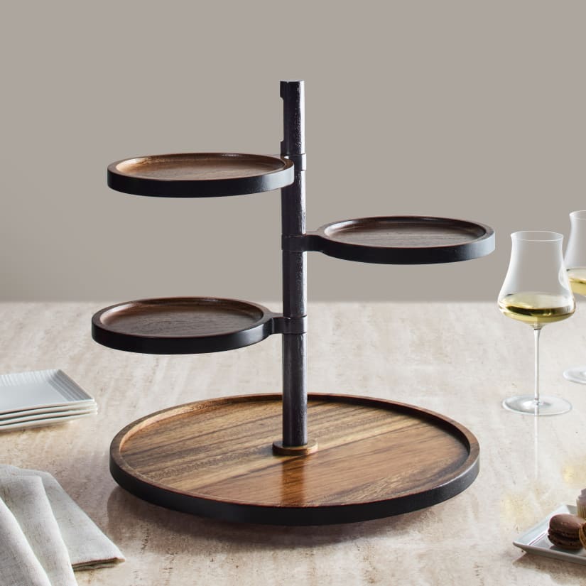 Wine Enthusiast Lazy Susan Server