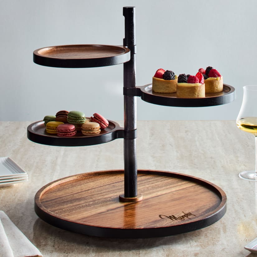 Personalized Wine Enthusiast Three-Tiered Server - Murphy Design