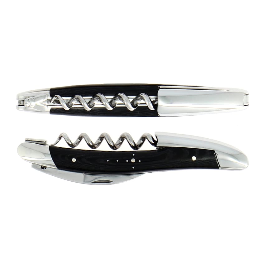 Forge de Laguiole Corkscrew - Compressed Fabric Handle, Burgundy
