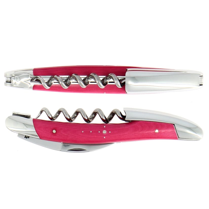 Forge de Laguiole Corkscrew - Compressed Fabric Handle, Burgundy
