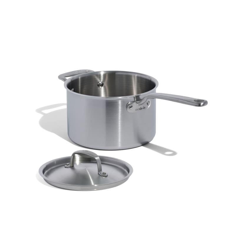 Made In Cookware Stainless Clad Saucepan 4Qt