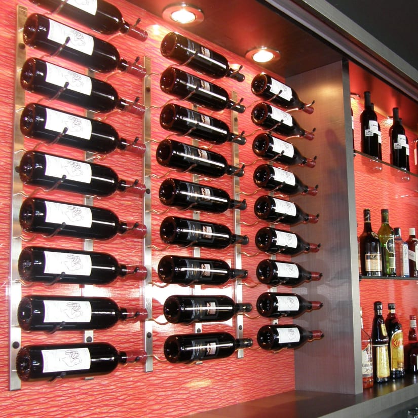 Closet Organizers Floating Shelves Le Rustique Bottle Wall