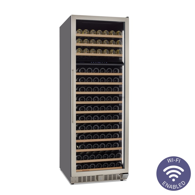 Wine Enthusiast VinoView L 145 Smart Wi-Fi Dual Zone Wine Cellar