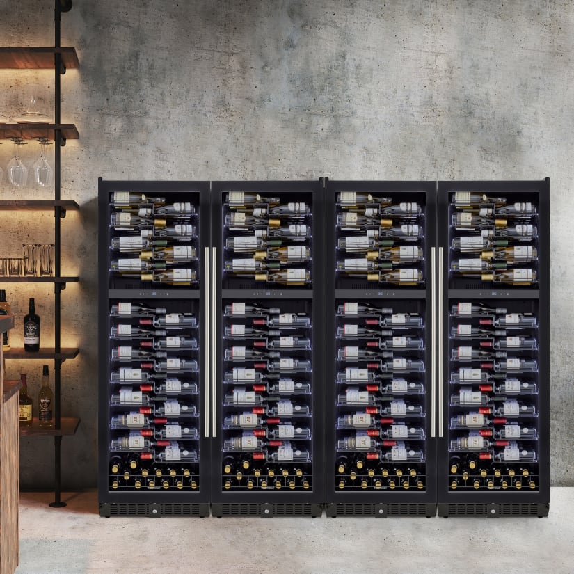 Wine Enthusiast VinoView Quad L 580 Smart Wi-Fi Dual Zone Wine Cellar
