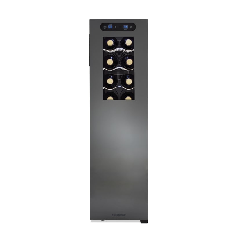 Wine Enthusiast 18-Bottle Slimline Dual Zone Wine Cooler with Upright Bottle Storage