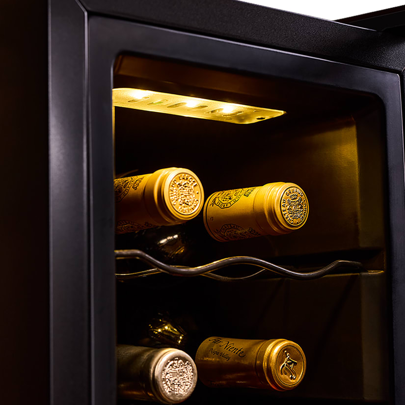 Wine Enthusiast 12-Bottle Slimline Wine Refrigerator with Upright