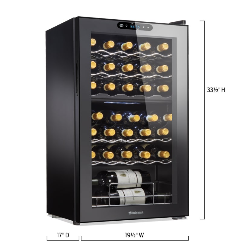 32-Bottle Dual Zone MAX Compressor Wine Cooler - Thumbnail 5