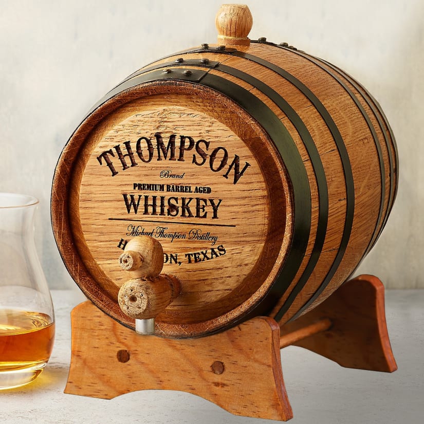 Personalized Mini Oak Whiskey Barrel (5 Liter)