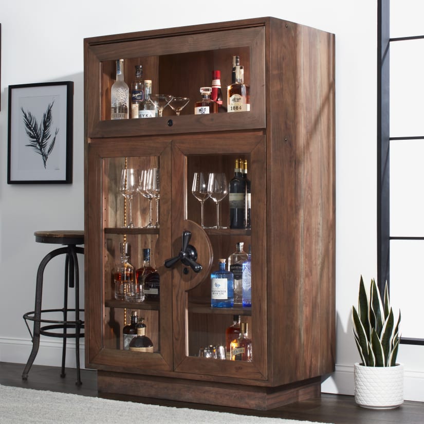 Navarra Acacia Wood Spirits Console