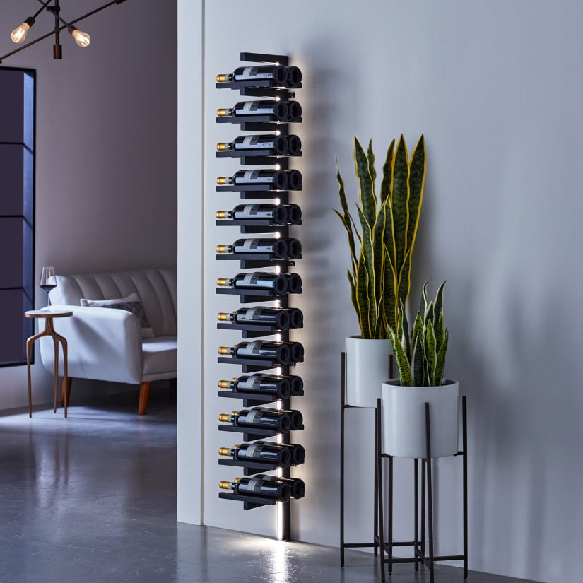 N'FINITY Metal Wine Rack With LED Lighting