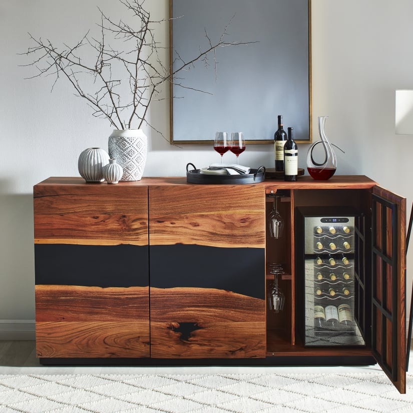 Navarra Sideboard with One 18-Bottle Wine Cooler