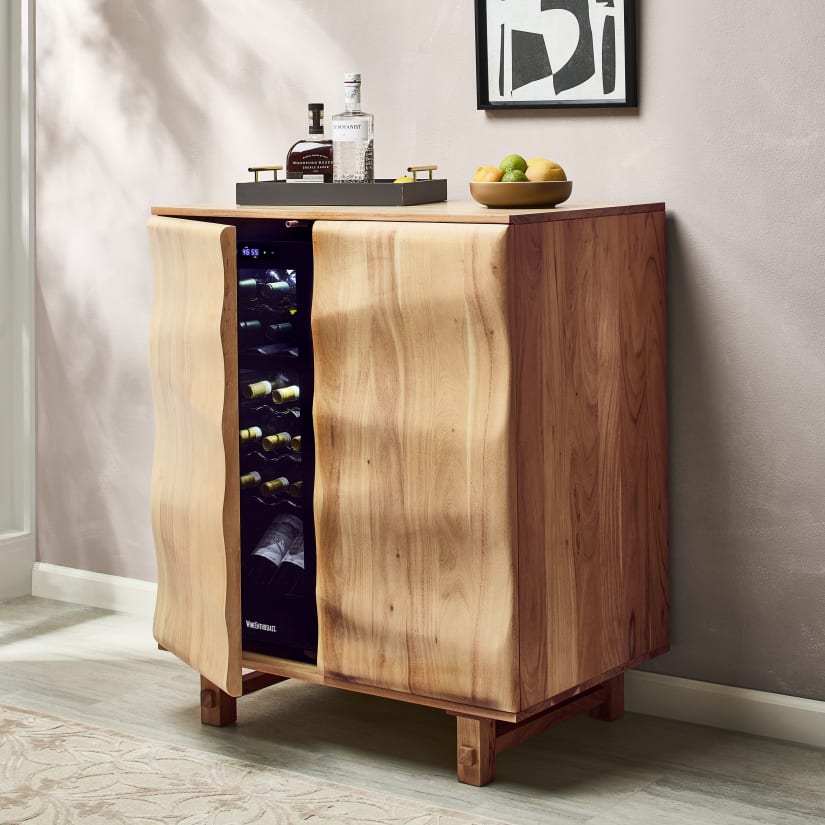 Aya Bar Cabinet with Dual Zone Wine Cellar