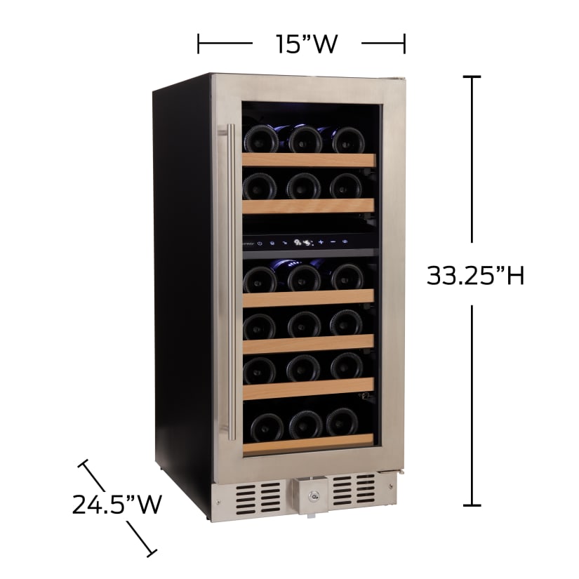 NFINITY PRO 2 SD, DUAL ZONE, SS, RH, NAT WOOD TRIM