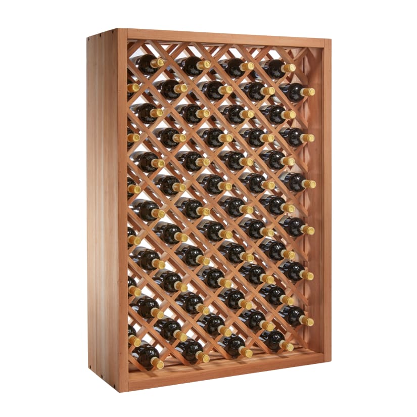 N&#039;FINITY Stackable 4 Foot Wine Rack - Individual Diamond Bin