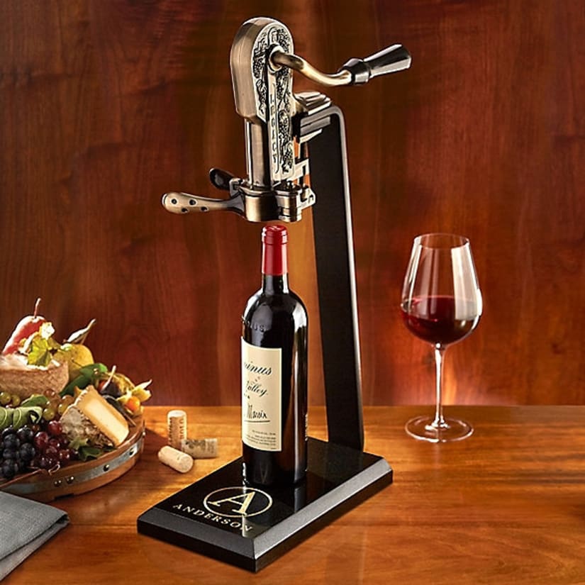 Legacy Corkscrew Stand (Black Marble) Not Personalized