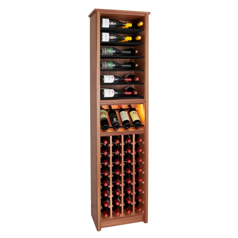 N'FINITY x Kessick 68-Bottle Wood & Metal Tower Series Rack