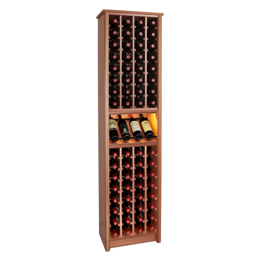 N'FINITY x Kessick 60-Bottle Wood & Metal Tower Series Rack