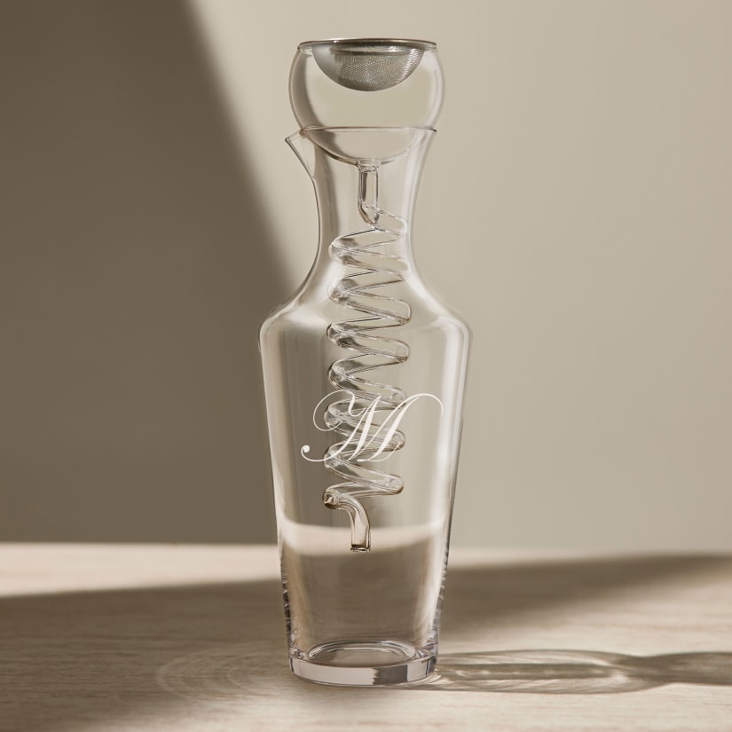 Personalized Wine Enthusiast Art Series Helix Filtering Decanter Set