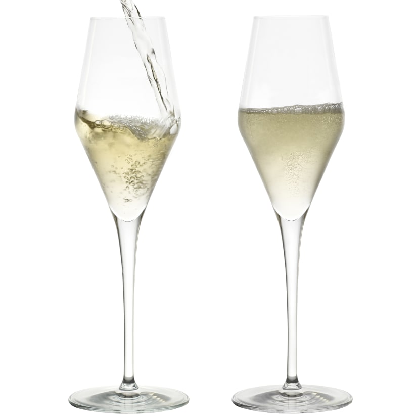 Wine Enthusiast Vienna Break-Resistant Champagne Glasses (Set of 4)